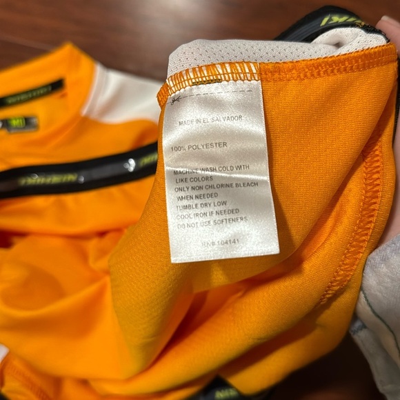 nishiki Other - Nishiki Cycling Jersey Men's MD 1/4 Zip Orange White